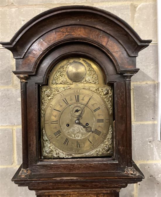 Emanuel Hopperton of Leeds. A George III oak longcase clock, H.234cm